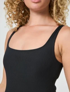 Kvinnor Girlfriend Collective Toppar & T-Shirts|Penny Square Neck Bodysuit - Jumpsuits & Bodies