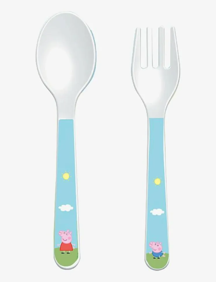Barbo Toys Peppa Pig - 2 Piece Cutlery set - Bestick|Barn Matdags|Matdags