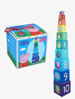Barbo Toys Peppa Pig stacking cubes - Stapelbara klossar|Barn Babyleksaker|Babyleksaker