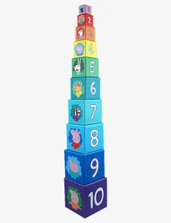 Barbo Toys Peppa Pig stacking cubes - Stapelbara klossar|Barn Babyleksaker|Babyleksaker