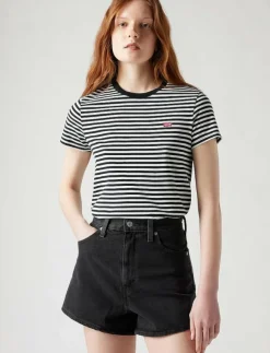 Kvinnor Levi's® Kläder|T-Shirts & Toppar|PERFECT TEE RAITA STRIPE CAVIA - T-shirts
