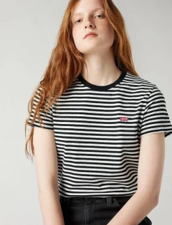 Kvinnor Levi's® Kläder|T-Shirts & Toppar|PERFECT TEE RAITA STRIPE CAVIA - T-shirts