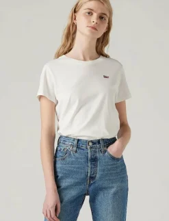 Levi's® PERFECT TEE WHITE CN100XX - T-shirts|Kvinnor Kläder|T-Shirts & Toppar
