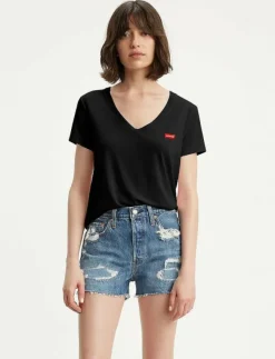 Levi's® PERFECT VNECK CAVIAR JERSEY - T-shirts|Kvinnor Kläder|T-Shirts & Toppar