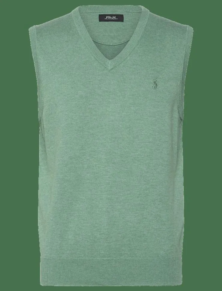 Ralph Lauren Golf Performance Cotton-Blend Sweater Vest - Stickat| Sweatshirts