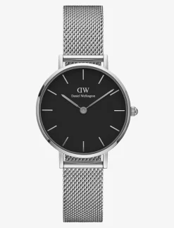 Kvinnor Daniel Wellington Klockor|Petite 28 Sterling S Black - Analog klocka