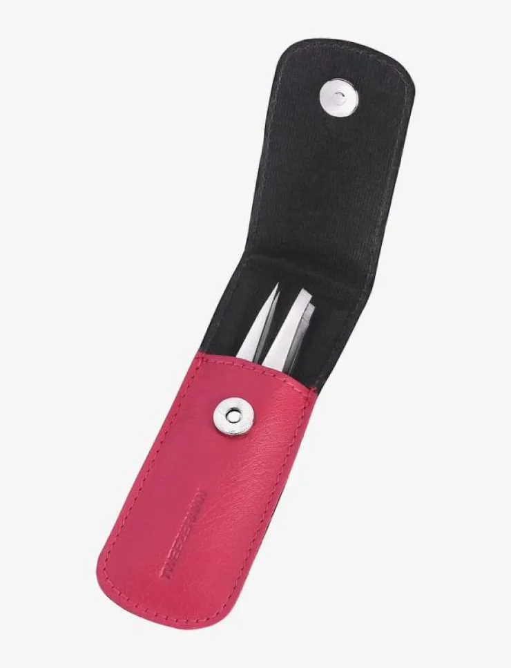 Kvinnor Tweezerman Smink|Petite Tweeze Set With Pink Case - Sminkborste