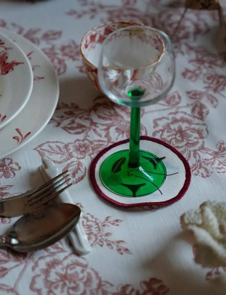 Anna + Nina Pierrot Coaster Set of 4 - Serveringstillbehör| Serveringstillbehör
