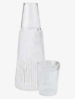 Stelton Kannor & Karaffer|Pilastro karaff med dricksglas 1 l. - Vattenkaraffer & Vattenkannor