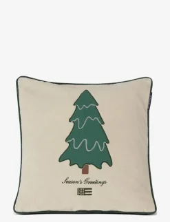 Lexington Home Pine Tree Twill Patch Cotton Velvet Pillow Cover - Kuddfodral| Kuddar & Filtar