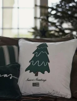 Lexington Home Pine Tree Twill Patch Cotton Velvet Pillow Cover - Kuddfodral| Kuddar & Filtar