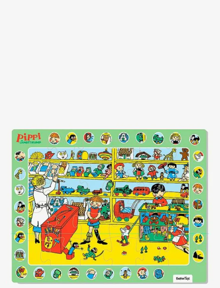 Barbo Toys Pippi - Frame Cardboard Puzzle - Thingfinder - Klassiska pussel|Barn Pussel & Spel