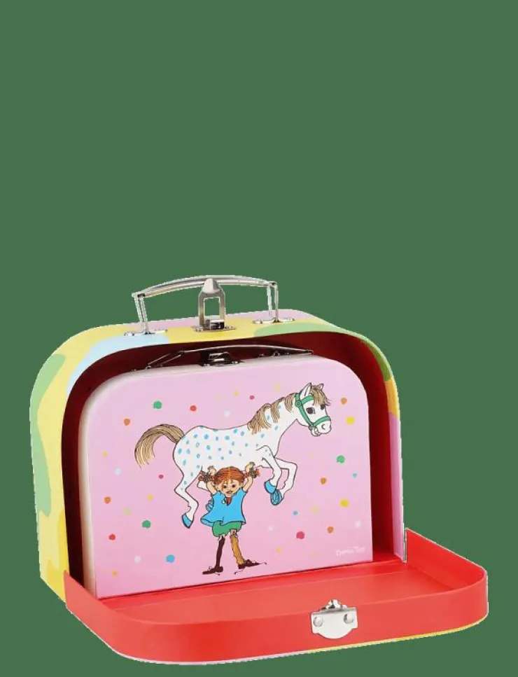 Barn Barbo Toys Väskor|Pippi - 2pcs Suitcases Set - Tygpåsar och små väskor
