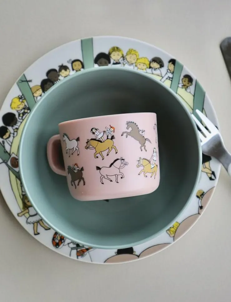 Rätt Start Pippi Cirkus, Mugg med handtag, rosa - Koppar & muggar|Barn Matdags|Matdags