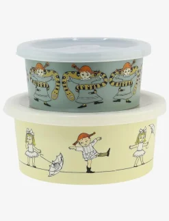 Barn Rätt Start Lunchlådor|Pippi Cirkus, Snackbox, 2-pack - Lunchlådor