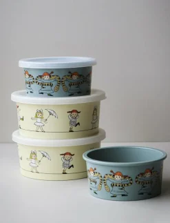 Barn Rätt Start Lunchlådor|Pippi Cirkus, Snackbox, 2-pack - Lunchlådor