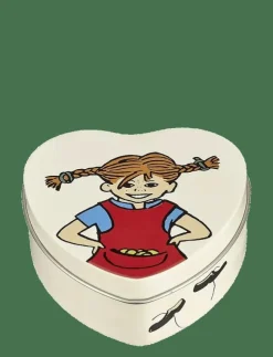 Barn Muurla Baktillbehör|Matdags|Pippi plåtburk hjärta m lock BE MORE PIPPI - Bakformar