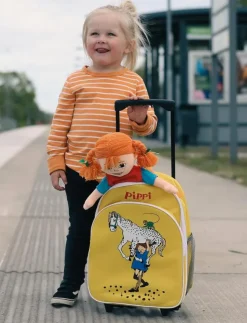 Barn Micki Leksaker Väskor|PIPPI RULLVÄSKA, GUL - Resväskor
