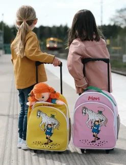 Barn Micki Leksaker Väskor|PIPPI RULLVÄSKA, GUL - Resväskor