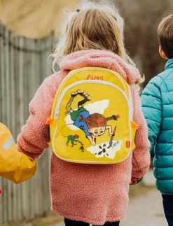 Barn Micki Leksaker Väskor|PIPPI RYGGSÄCK, GUL - Ryggsäckar