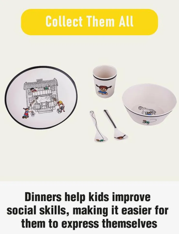 Barn Barbo Toys Matdags|Matdags|Pippi Tableware Plate - Trend - Tallrikar