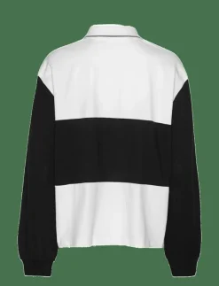 Kvinnor ROTATE Birger Christensen T-Shirts & Toppar|PIQUE LONGSLEEVE POLO - Pikéer