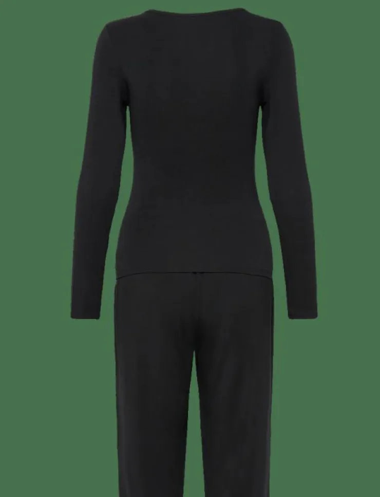 Kvinnor Hunkemöller Pyjamas & Loungewear|PJ LS JERSEY LACE NANA - Pyjamas