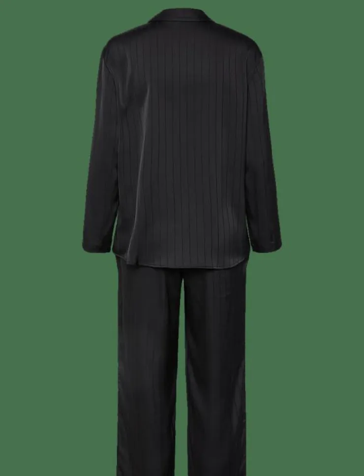 Hunkemöller PJ LS SATIN PINSTRIPE - Pyjamas|Kvinnor Pyjamas & Loungewear
