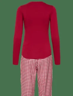 Kvinnor Hunkemöller Pyjamas & Loungewear|PJ SET LS TOP TWILL CHECK - Pyjamas