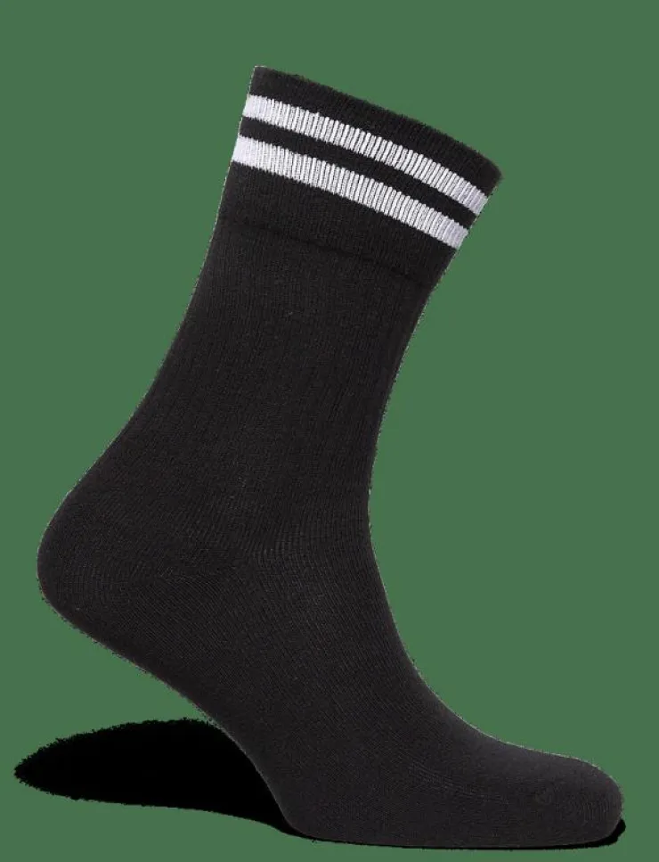 Kvinnor ZEBDIA Underkläder|Strumpor|5-PK Tennis Socks with Stripes - Strumpor
