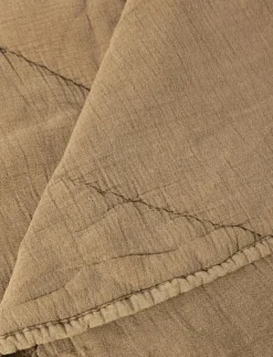 C'est Bon Kuddar & Filtar|Sängtextilier|Plaid cotton w linentassels - Filtar & Plädar