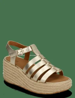 FitFlop PLATFFORMS ESPADR. LEATHER FISHERMAN WEDGE SANDALS - Kilklackar|Kvinnor Espadrillos