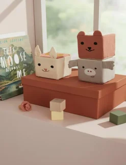 Barn Kid's Concept Babyleksaker|Babyleksaker|Play cubes textile EDVIN - Stapelbara klossar