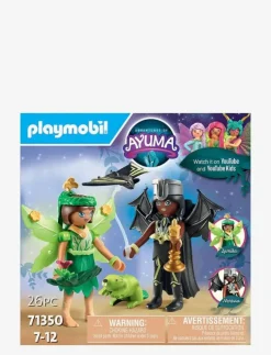 PLAYMOBIL Adventures of Ayuma Forest Fairy & Bat Fairy with Soul Animals - 71350 - Adventures of Ayuma|Barn Playmobil Leksaker