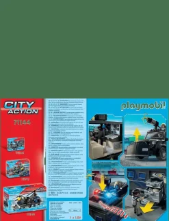 PLAYMOBIL City Action Insatsstyrkans terrängfordon - 71144 - City Action|Barn Playmobil Leksaker