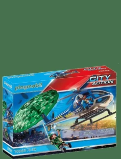 Barn PLAYMOBIL Playmobil Leksaker|City Action Police Parachute Search - 70569 - City Action