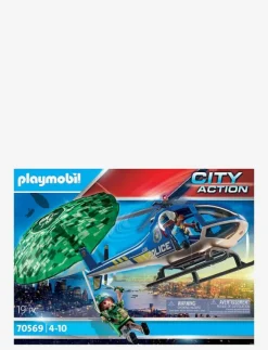 Barn PLAYMOBIL Playmobil Leksaker|City Action Police Parachute Search - 70569 - City Action