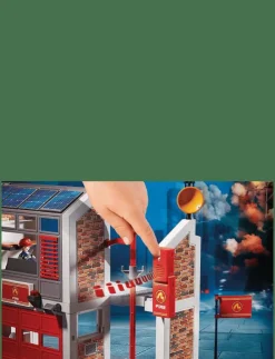 Barn PLAYMOBIL Playmobil Leksaker|City Action Stor brandstation - 9462 - City Action