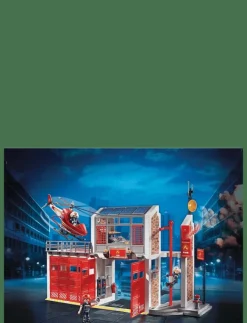 Barn PLAYMOBIL Playmobil Leksaker|City Action Stor brandstation - 9462 - City Action