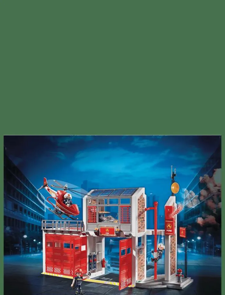 Barn PLAYMOBIL Playmobil Leksaker|City Action Stor brandstation - 9462 - City Action
