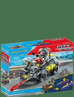 PLAYMOBIL City Action Tactical Unit - Mulit-Terrain Quad - 71147 - City Action|Barn Playmobil Leksaker