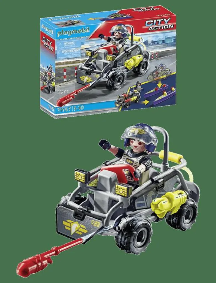 PLAYMOBIL City Action Tactical Unit - Mulit-Terrain Quad - 71147 - City Action|Barn Playmobil Leksaker