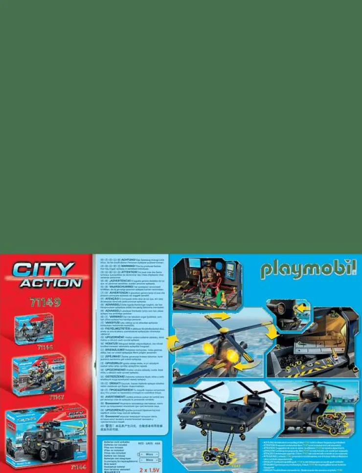 PLAYMOBIL City Action Tactical Unit - Rescue Aircraft - 71149 - City Action|Barn Playmobil Leksaker