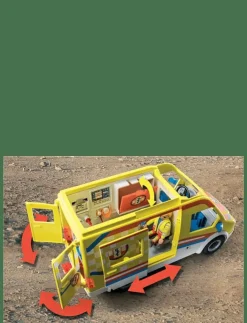 PLAYMOBIL City Life Ambulans med ljus och ljud - 71202 - City Life|Barn Playmobil Leksaker