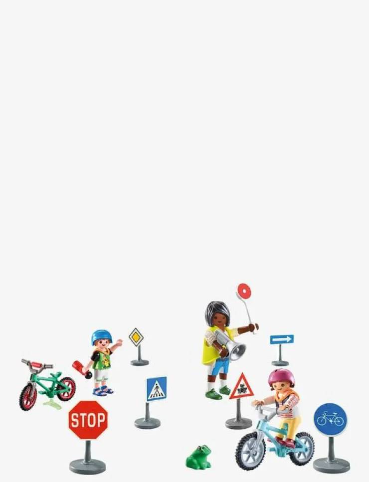 Barn PLAYMOBIL Playmobil Leksaker|City Life Cykelhinderbana - 71332 - City Life