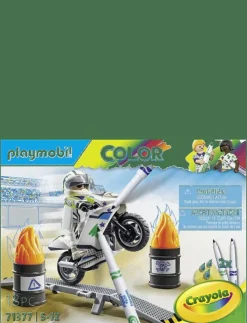 PLAYMOBIL Color: Motorcykel - 71377 - COLOR|Barn Playmobil Leksaker