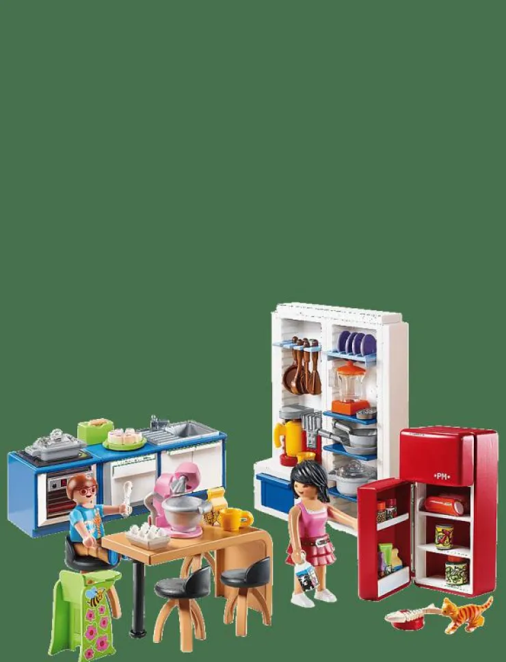 PLAYMOBIL Dollhouse Familjekök - 70206 - Dollhouse|Barn Playmobil Leksaker