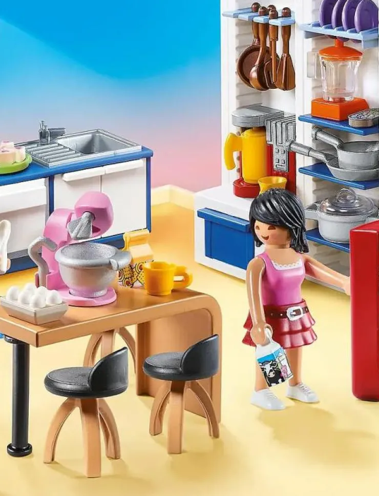 PLAYMOBIL Dollhouse Familjekök - 70206 - Dollhouse|Barn Playmobil Leksaker