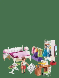 Barn PLAYMOBIL Playmobil Leksaker|Dollhouse Sovrum med syhörna - 70208 - Dollhouse