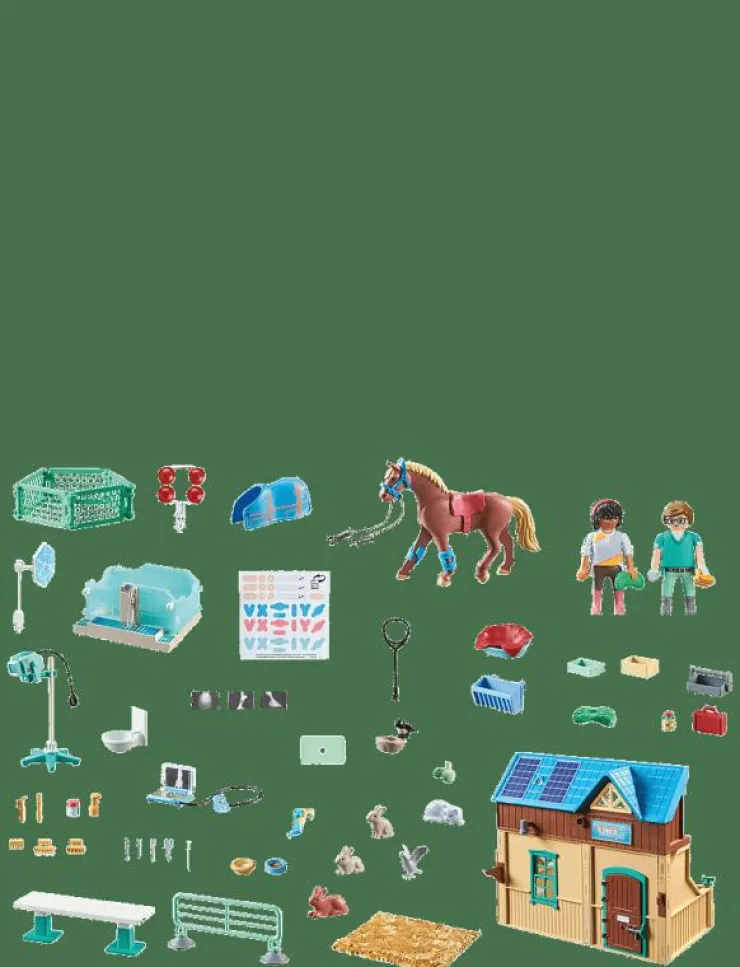 PLAYMOBIL Horses of Waterfall Riding Therapy and Veterinary Practice - 71352 - Horses of Waterfall|Barn Playmobil Leksaker